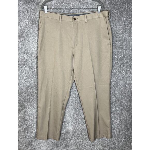 Haggar Cool Right Performance Flex Classic Fit Dress Pants Mens‎ Size 38x30 - Picture 1 of 8